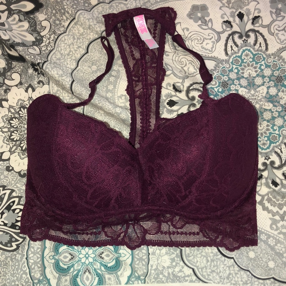 Pink Maroon Bralette
